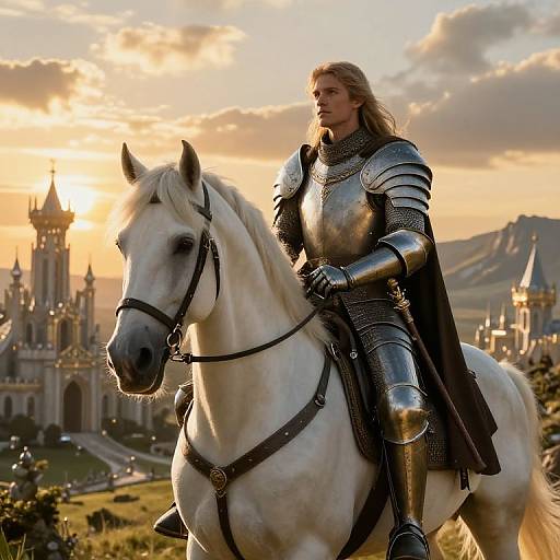 Elendil on Majestic White Horse
