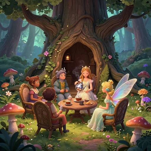 Mystical Forest Glade Tea Gathering