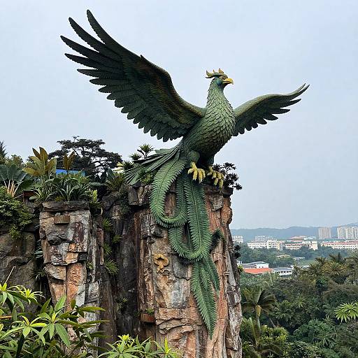 Majestic Phoenix-Shaped Cliff