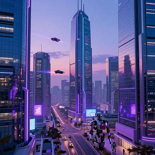 Netulla Futuristic Cyberpunk Cityscape