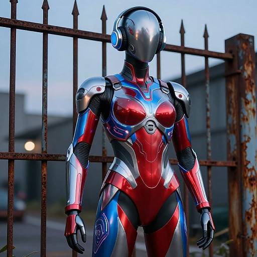 Futuristic Cyberpunk Armored Mannequin