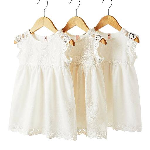 Delicate White Lace Children's Dresses