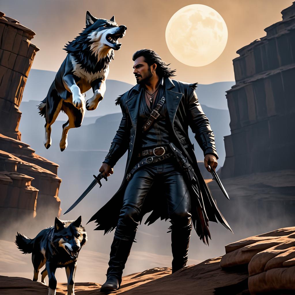 Outlaw and Wolf: A Western Encounter