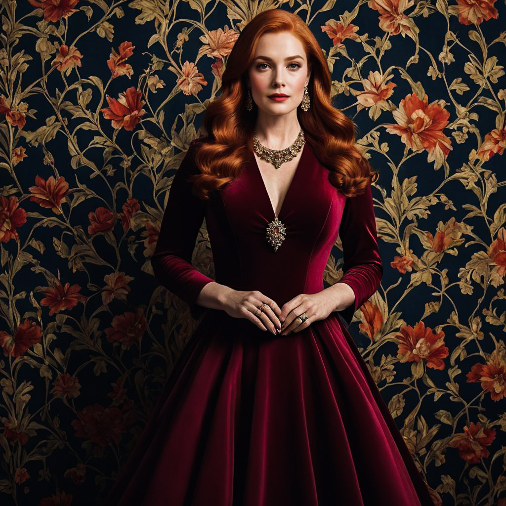 Classy Lady in Velvet: A Stylish Photoshoot