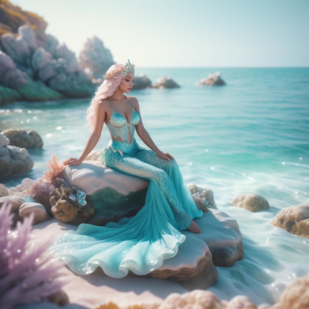 Enchanting Mermaid Photoshoot by the Sea