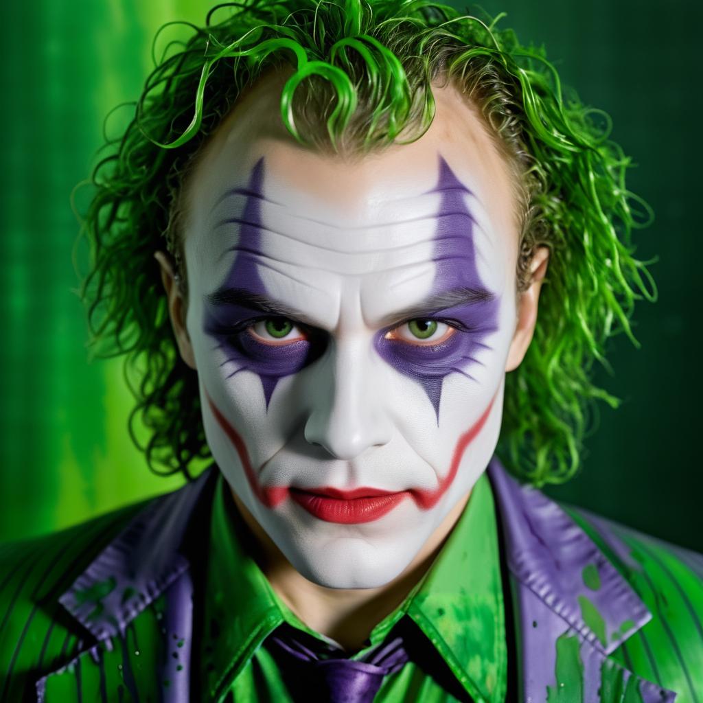 Cinematic Joker Portrait of Heath Ledger