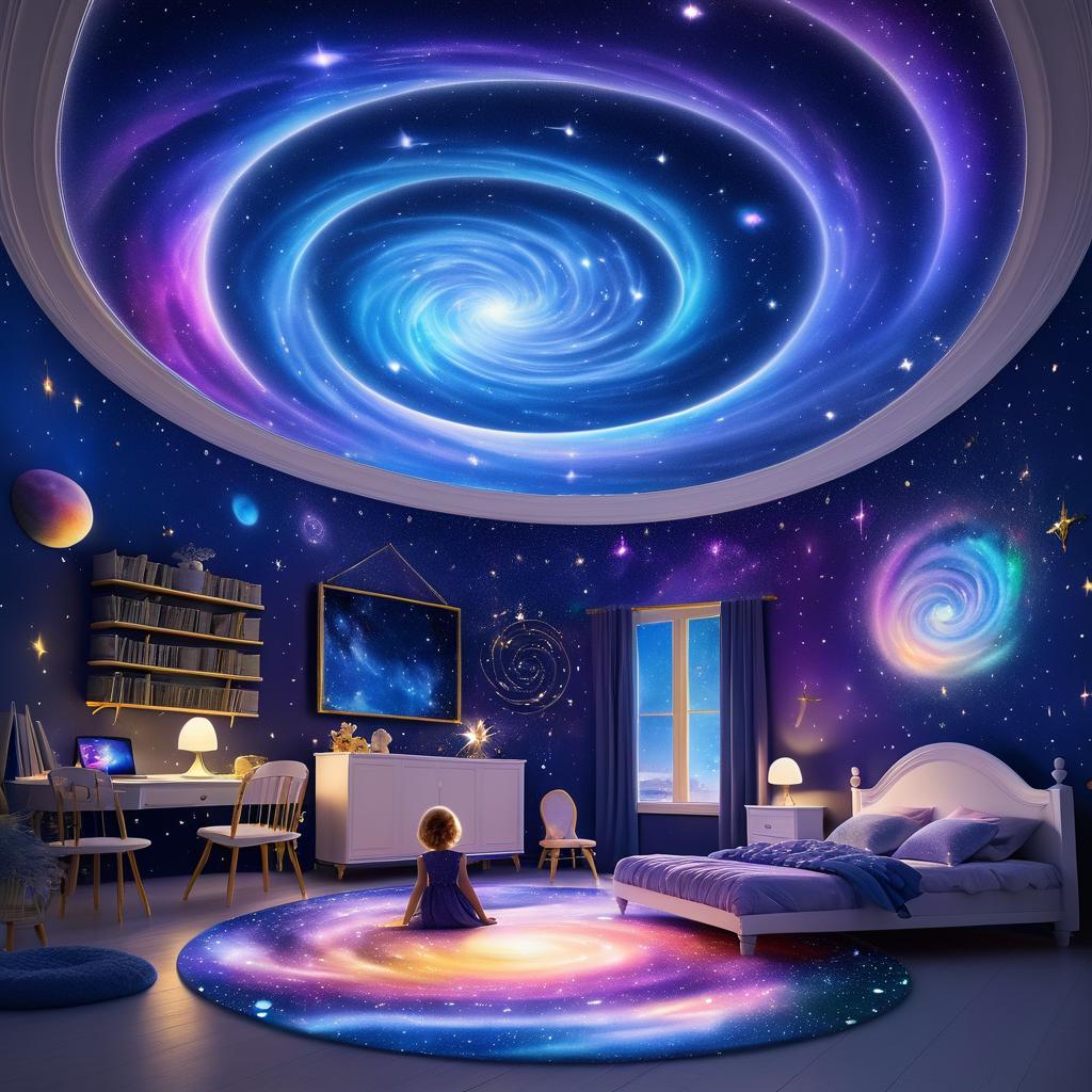 Child's Dream: A Surreal Galaxy Experience