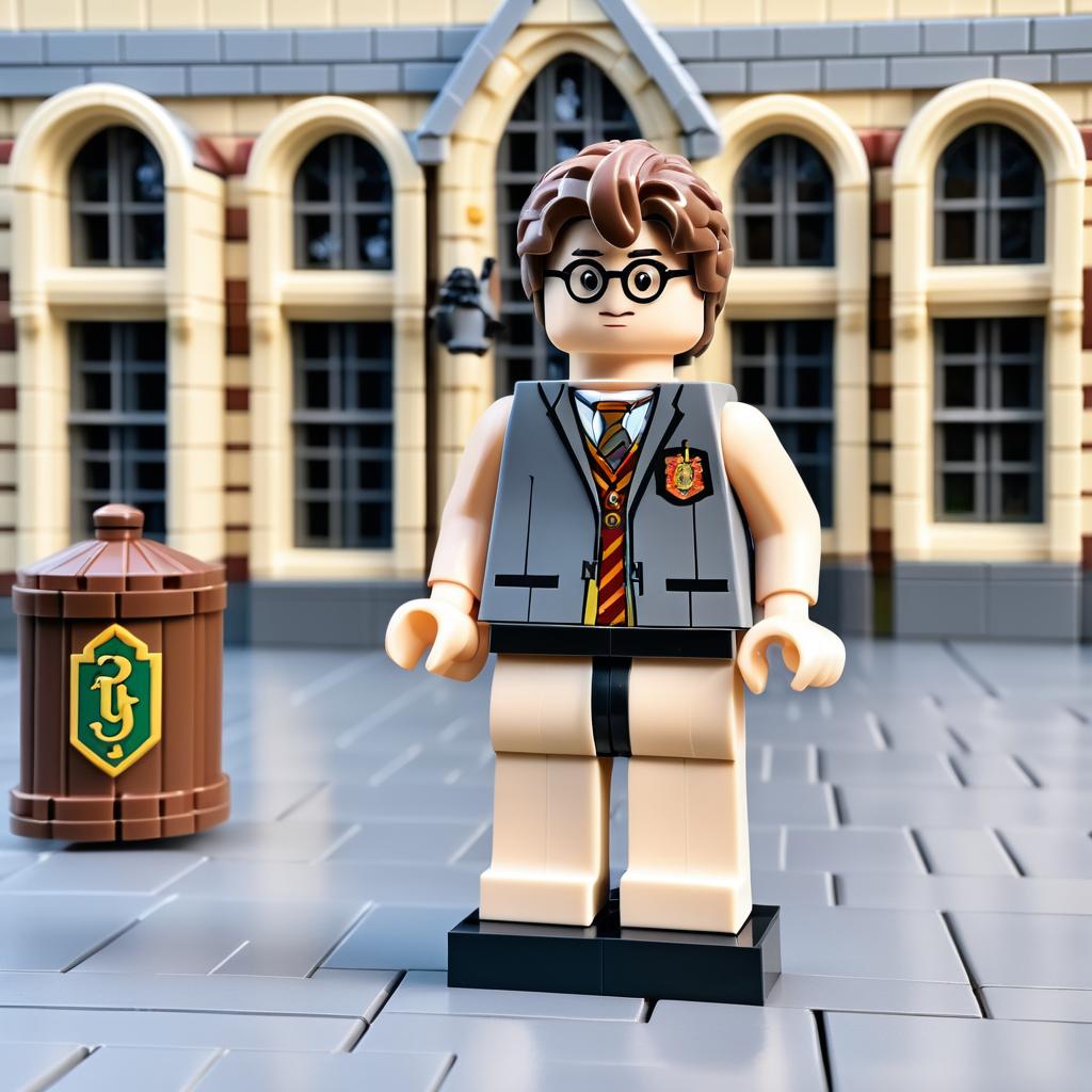 Humorous LEGO Harry Potter Outside Hogwarts