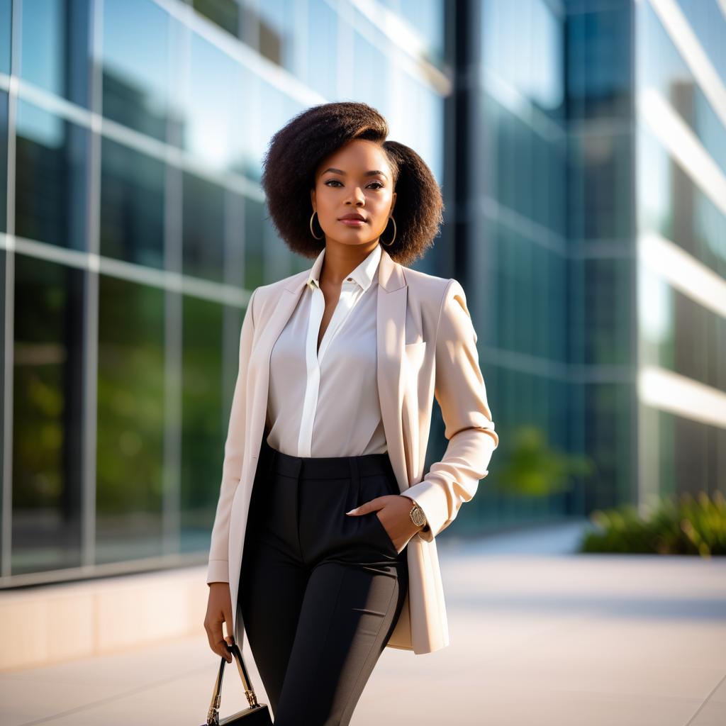 Confident Young Black Businesswoman Portrait