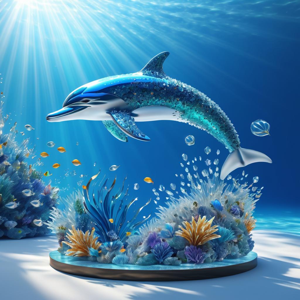 Mesmerizing 3D Dolphin Sculpture Art