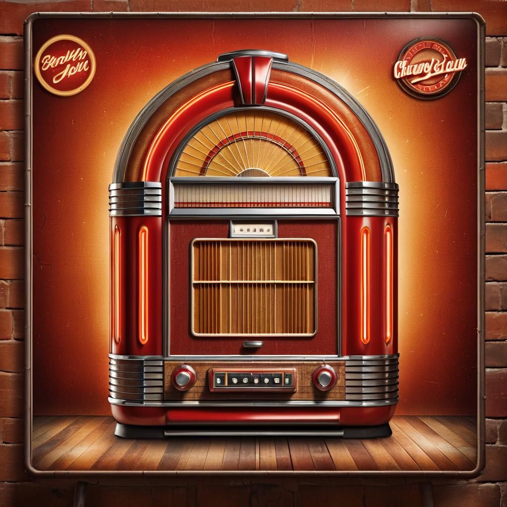 Retro Jukebox Vintage Poster Design