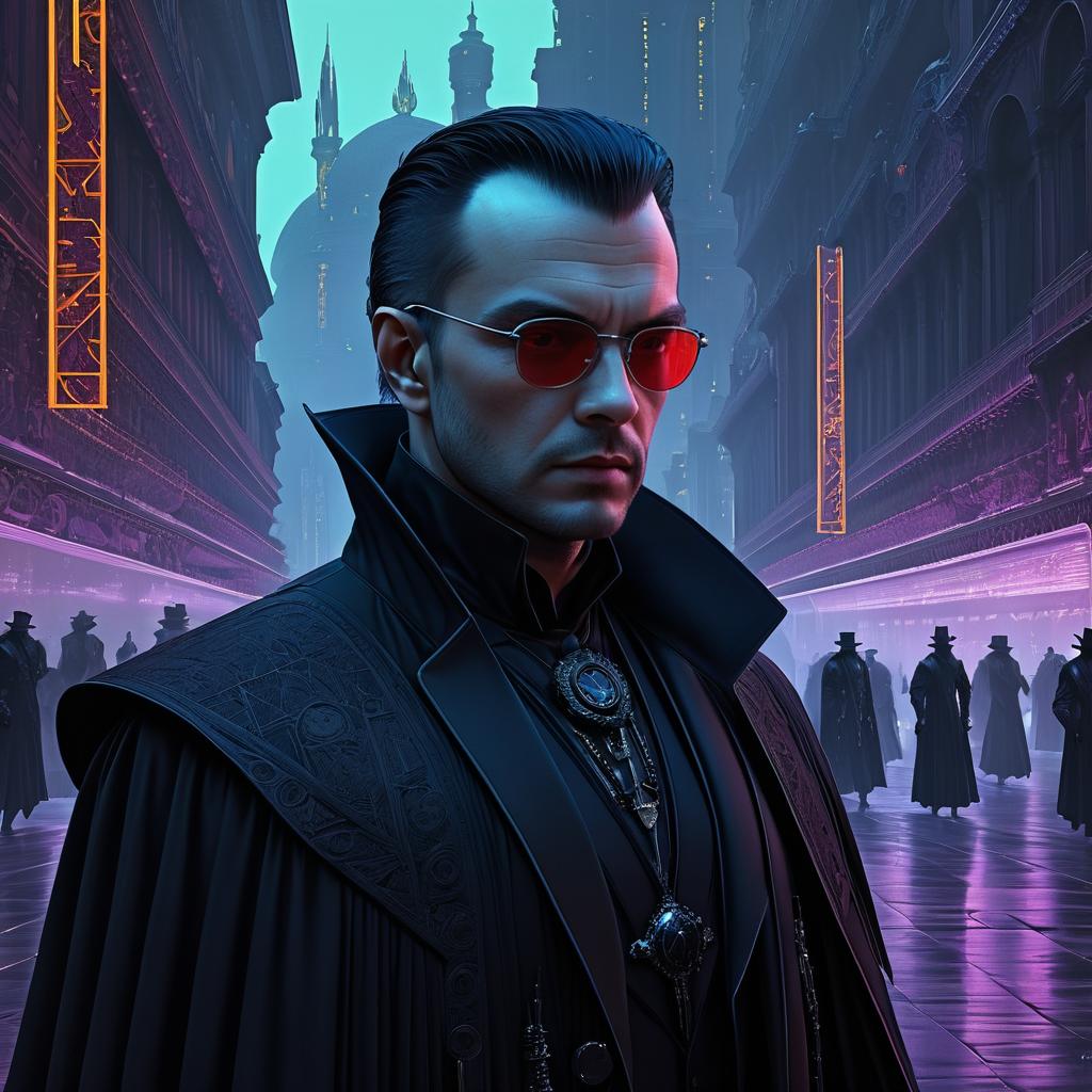 Hyper-Realistic Cyberpunk Assassin Portrait