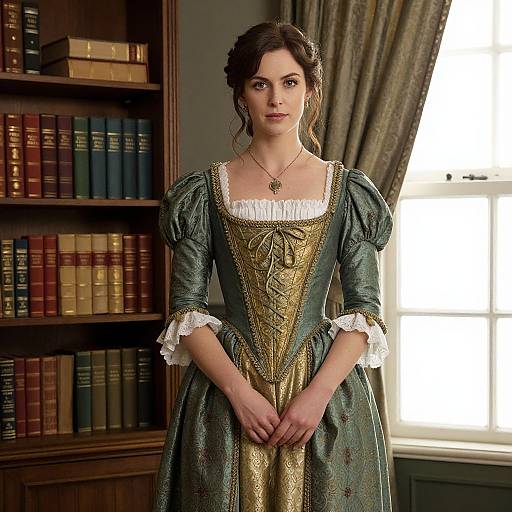 Victorian Elegance in Literary Setting