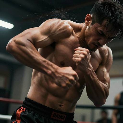 Intense Stomach Punch Action Scene