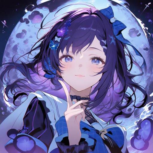 Illustration of Aiba uiha, nijisanji in the style of Salmon88