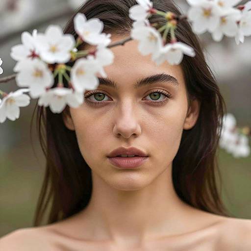 Close-Up Portrait of a Young Woman