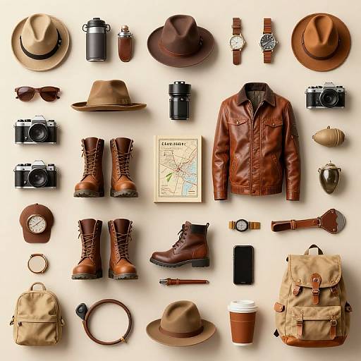 Symmetrical Adventure Gear Flatlay