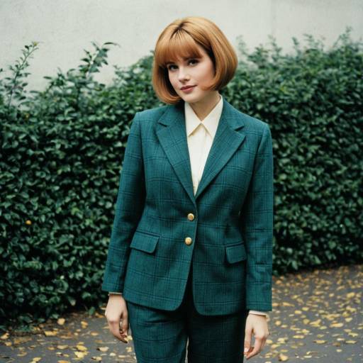 Vintage Style Woman in Tailored Blazer