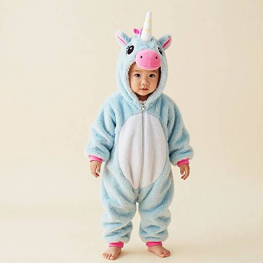 Blue and Pink Unicorn Onesie