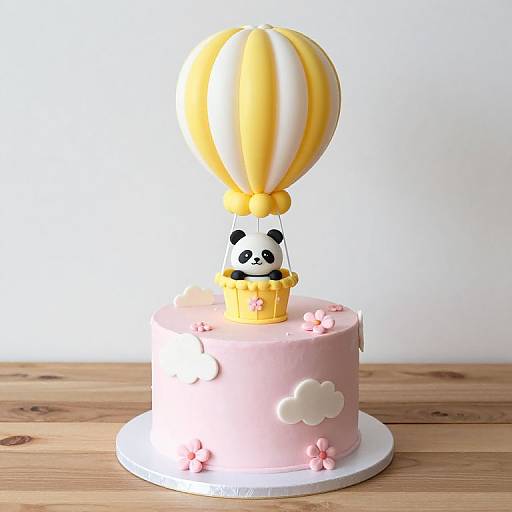 Cute Hot Air Balloon Cake Design