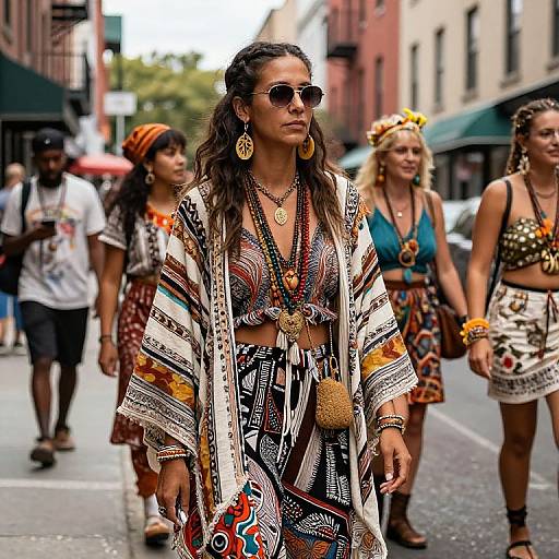Bohemian Street Style with Natural Elements