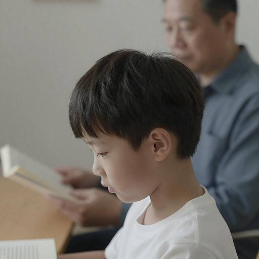 Profile Portrait of Young Asian Boy