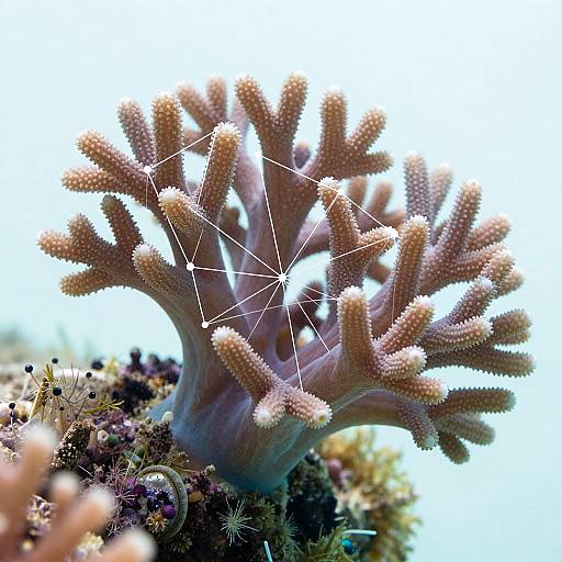 Macro Coral Polyp Network Visualization