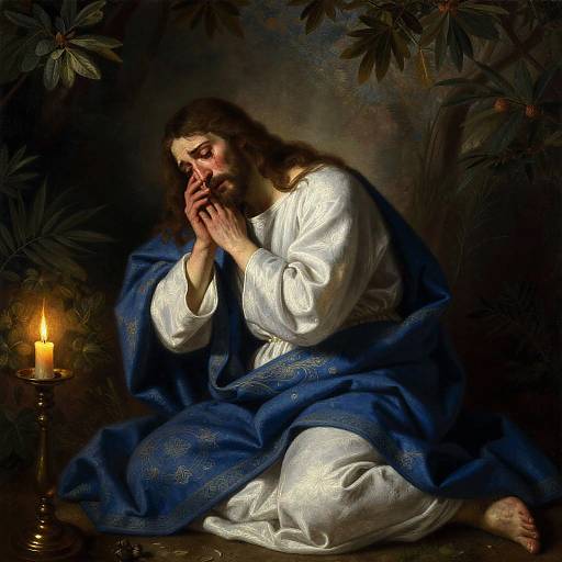Sorrowful Apostle John in Gethsemane