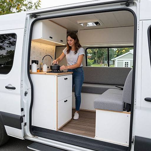 Innovative Cargo Van Living Interior