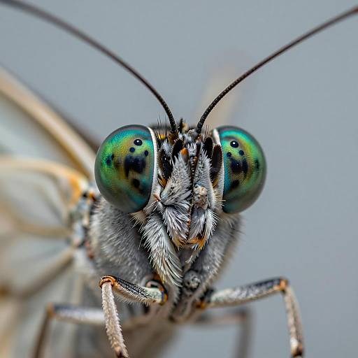 Hyper-Detailed Ultra-Macro Butterfly Face