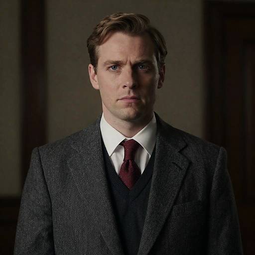 Elegant Portrait of a Serious Man