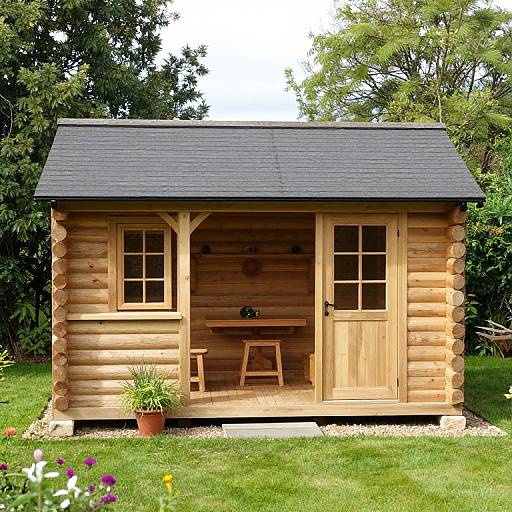 Rural Garden Log Cabins Design