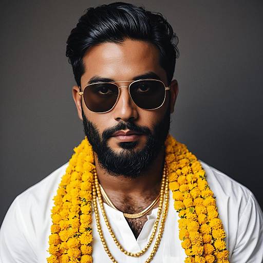 Indian Groom in Traditional Haldi Outfit