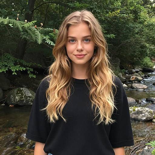 Portrait of Young Woman Outdoors