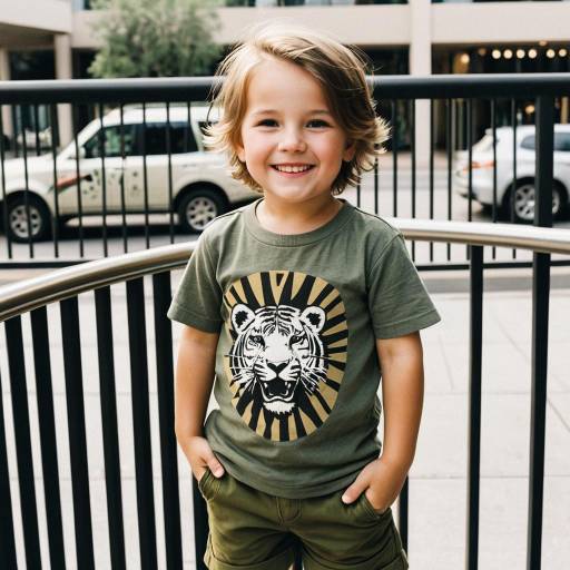 Playful Toddler Fashion Portrait Outdoors