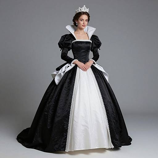 Modern Queen in Black and White