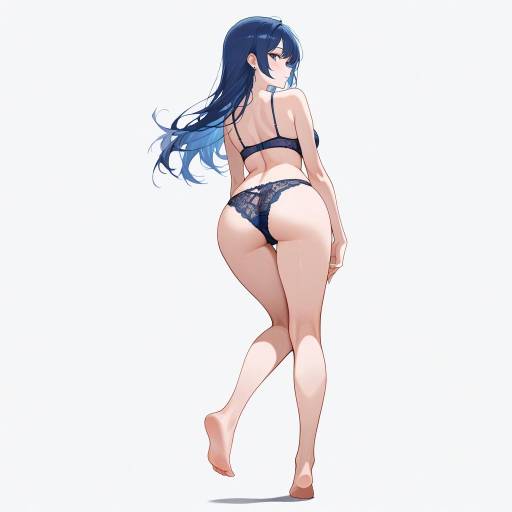 Elegant Poised Woman in Lingerie Elegant Poised Woman in Lingerie