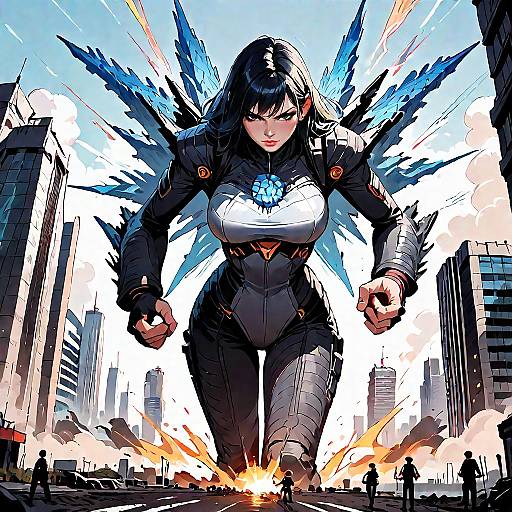 Epic Anime Giantess City Battle