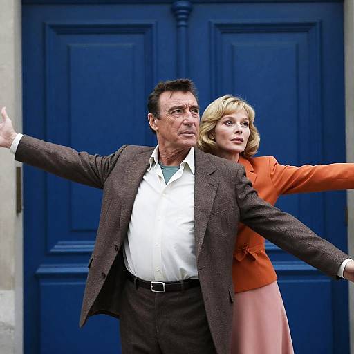 Classic Movie Scene with Connery and Seberg