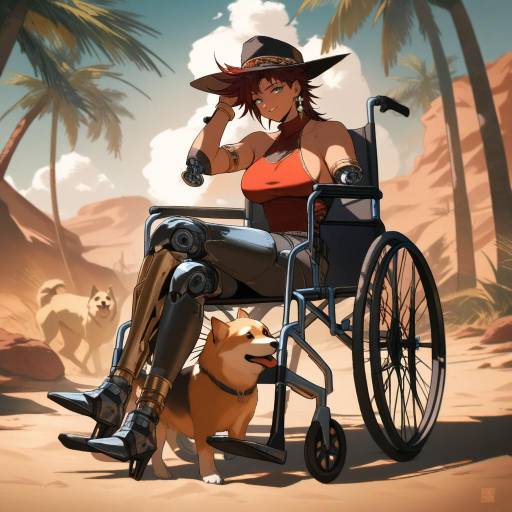 Joseph Joestar in a Desert Setting