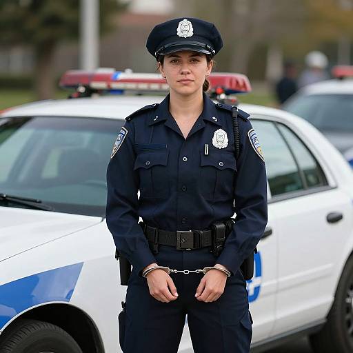 Photorealistic Police Officer Portrait