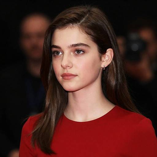 Portrait of a Young Woman in Red