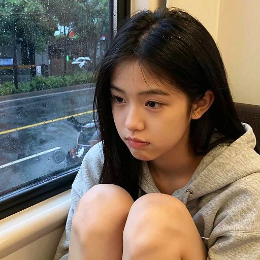 Ultra-Realistic Portrait of Girl by Window