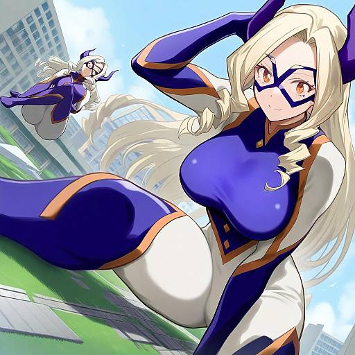 Illustration of Mount lady, boku no hero academia in the style of Serizawa (serizawaroom)