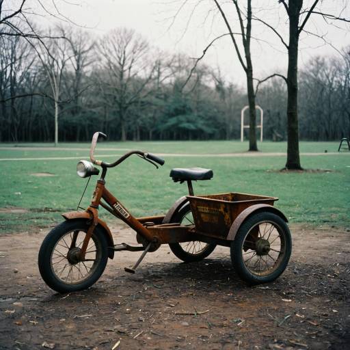 Rustic Playground with Tricycle in Film