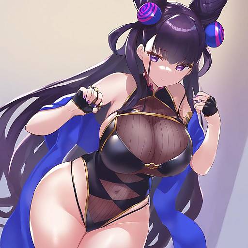 Illustration of Murasaki shikibu (swimsuit rider) (fate), fate/grand order in the style of Tadano magu