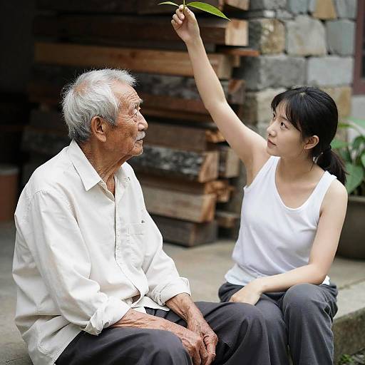 Rustic Encounter: Generational Connection