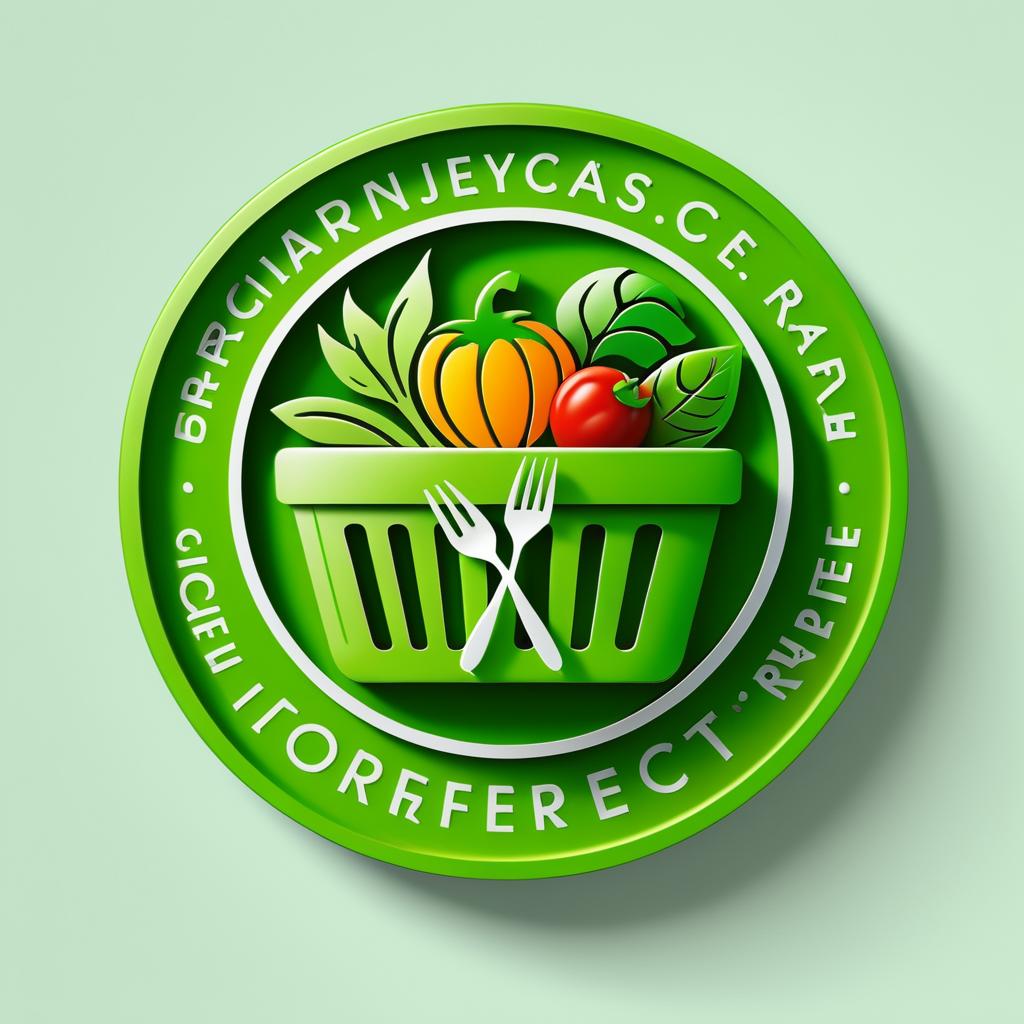 Vibrant Logo for Eco-Friendly Culinary Brand