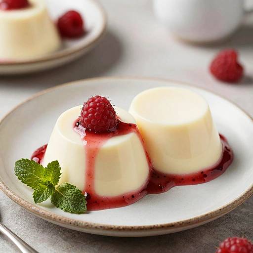 Breast-Shaped Panna Cotta Dessert