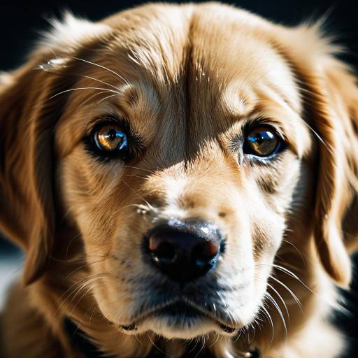 Stunning Close-Up of Golden Retriever Puppy Stunning Close-Up of Golden Retriever Puppy
